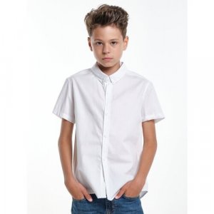 Школьная рубашка , размер 134, белый Mini Maxi. Цвет: белый