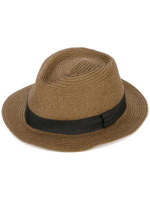 Плетеная шляпа Diesel. Цвет: коричневый
