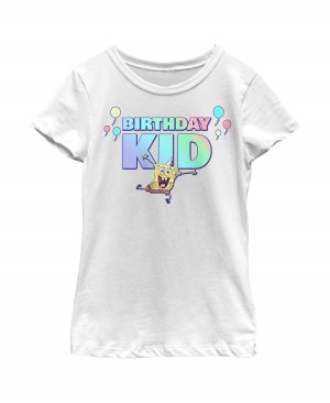 Детская футболка с изображением Губки Боба Квадратные Штаны для девочек на день рождения Nickelodeon