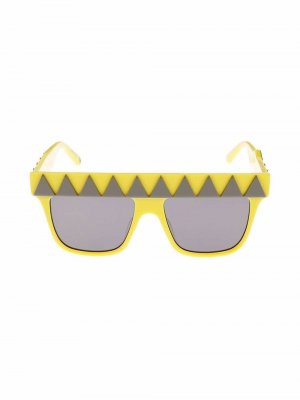 Солнцезащитные очки в квадратной оправе Stella McCartney Kids. Цвет: черный