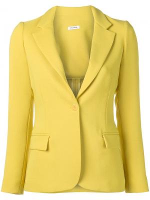 Облегающий пиджак Poloxy P.A.R.O.S.H.. Цвет: желтый