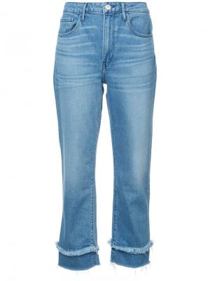 Укороченные джинсы 3x1. Цвет: синий