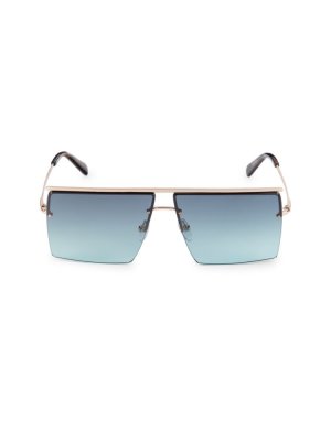 Прямоугольные солнцезащитные очки 62MM , цвет Blue Black Emilio Pucci