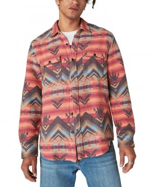 Мужская жаккардовая рубашка с длинными рукавами Southwester Utility, мультиколор Lucky Brand