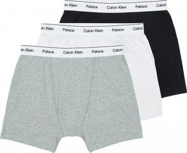 Боксеры x Calvin Klein Boxer Briefs 3Pk 'Classic White/Light Grey Heather/Black', разноцветный Palace