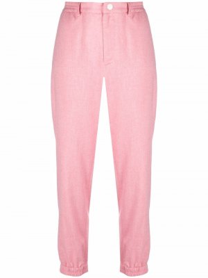 Прямые брюки средней посадки Roseanna. Цвет: розовый