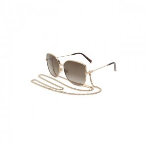 Солнцезащитные очки и цепочка Givenchy. Цвет: золотой