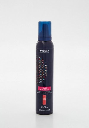 Тонирующее средство для волос Indola COLOR STYLE MOUSSE с эффектом стайлинга, Красный, 200 мл. Цвет: красный
