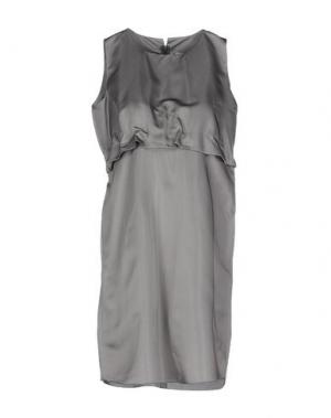 Короткое платье LA SARTORIA. Цвет: серый