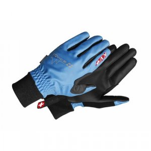 Перчатки , размер 8, черный, синий KV+. Цвет: синий/черный