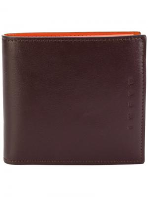 Бумажник дизайна колор-блок Marni. Цвет: коричневый