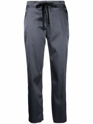 Атласные брюки прямого кроя Pt01. Цвет: серый
