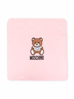 Одеяло с принтом Toy Bear Moschino Kids. Цвет: розовый