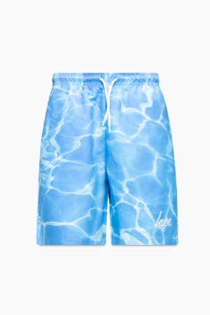 Синие плавки для мальчиков с мраморным принтом бассейна , синий Hype
