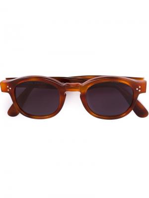 Солнцезащитные очки P080S Lesca. Цвет: коричневый