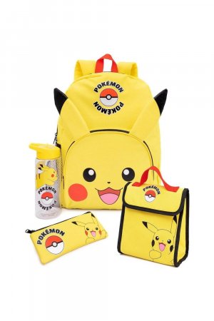 Набор для обеда и рюкзака Пикачу (4 шт.) Pokemon, желтый Pokémon
