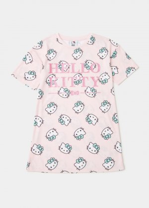 Детская розовая ночная рубашка (3–9 лет), бежевый Hello Kitty