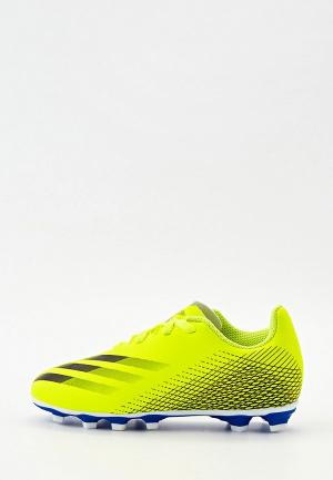 Бутсы adidas. Цвет: зеленый