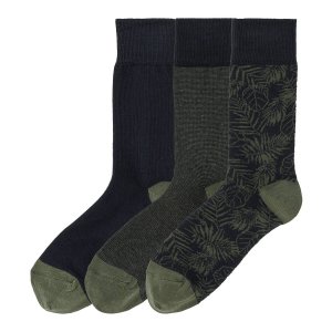 Комплект из 3 пар носков LA REDOUTE COLLECTIONS. Цвет: зеленый