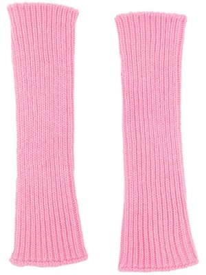 Перчатки-митенки Antonella Rizza. Цвет: розовый