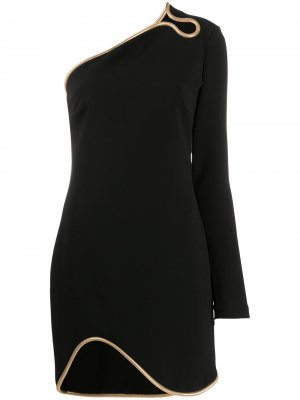 Коктейльное платье на одно плечо Stella McCartney. Цвет: черный