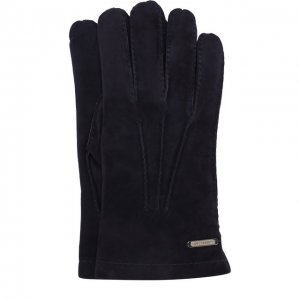 Замшевые перчатки Corneliani. Цвет: синий