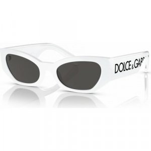 Солнцезащитные очки DOLCE & GABBANA DG 6186 331287, белый, серый. Цвет: белый