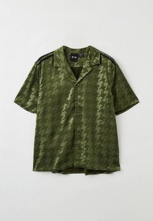 Рубашка adidas Originals IVP SATIN TOP. Цвет: хаки