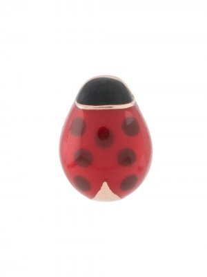 Серьга-гвоздик Ladybug из розового золота Dodo. Цвет: золотистый