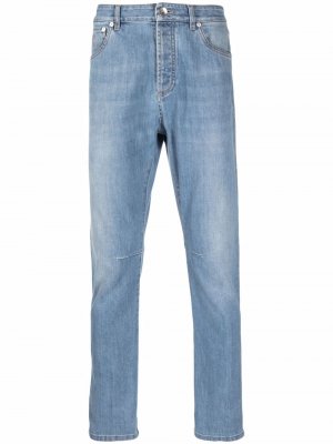 Зауженные джинсы Brunello Cucinelli. Цвет: синий