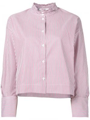 Striped ruffle collar shirt Atlantique Ascoli. Цвет: красный