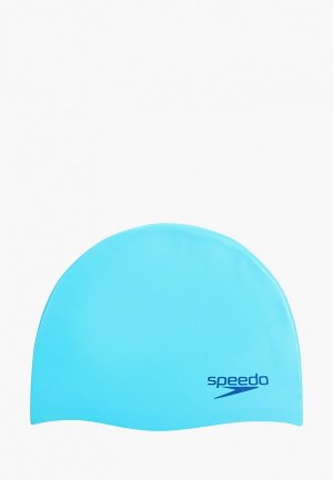 Шапочка для плавания Speedo. Цвет: голубой