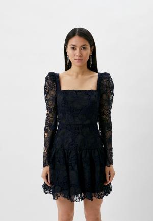 Платье ML Monique Lhuillier. Цвет: синий