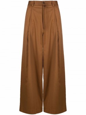 Широкие брюки палаццо Société Anonyme. Цвет: коричневый
