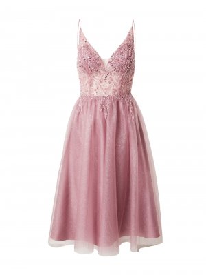 Коктейльное платье Unique, розовый unique