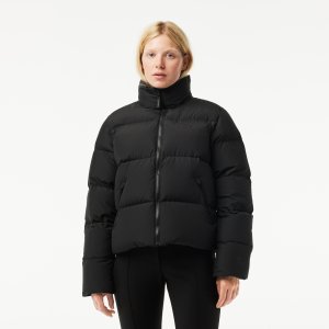 Верхняя одежда Женская складная стеганая куртка Lacoste. Цвет: чёрный