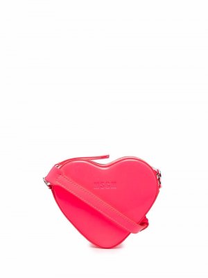 Heart-shaped clutch bag MSGM. Цвет: розовый