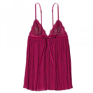 Ночная сорочка Victoria's Secret Very Sexy Embellished Pleated, бордовый Victoria's
