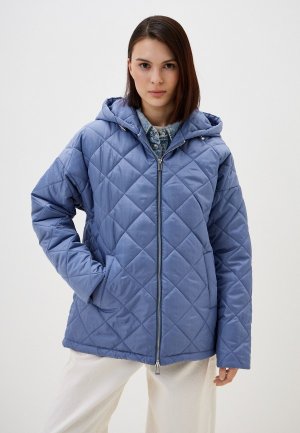 Куртка утепленная Vera Lapina. Цвет: голубой