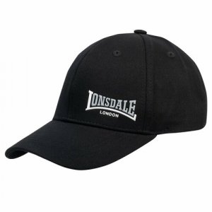 Бейсболка Кепка Lonsdale Enville черная, размер 56-59, черный. Цвет: черная/черный