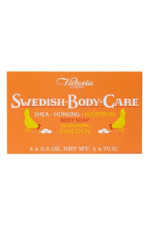 Мыло для тела Shea-Honung-Hjortron «Морошка» 4x70gr Victoria Soap. Цвет: none