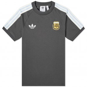 Футболка Argentina OG 3 Stripe, темно-серый/мультиколор Adidas