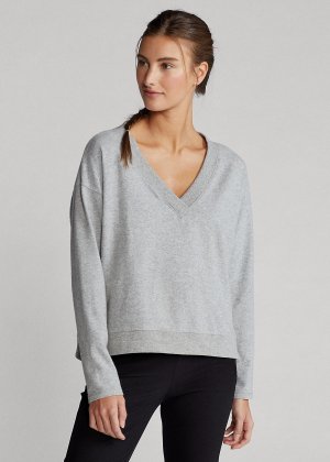 Пуловер из джерси с V-образным вырезом Ralph Lauren