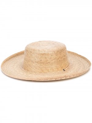 Соломенная шляпа Island Palma Boater Lack Of Color. Цвет: желтый