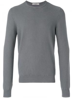 Ребристый пуловер La Fileria For D'aniello. Цвет: серый