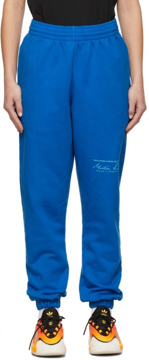 Синие узкие спортивные брюки Martine Rose