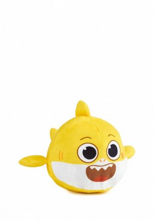 Игрушка мягкая WowWee Акуленок-перевертыш плюшевый Baby Shark. Цвет: желтый