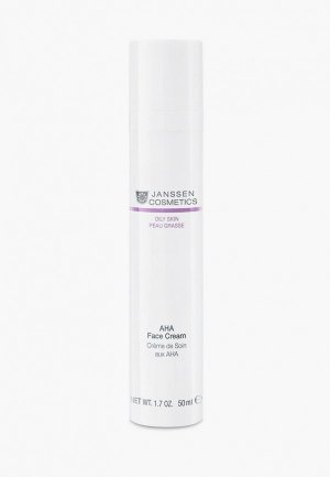 Крем для лица Janssen Cosmetics с фруктовыми кислотами AHA Face Cream, 50 мл. Цвет: белый