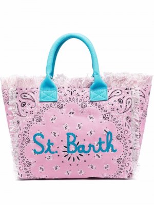 Пляжная сумка с принтом Mc2 Saint Barth. Цвет: розовый