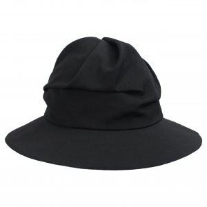 Черная шерстяная шляпа Ys